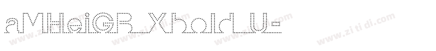 aMHeiGB Xbold U字体转换